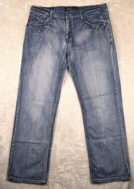 Baileys Pt. Black Jeans Men's Size 38W 32L Straight Blue Denim 100% Cotton